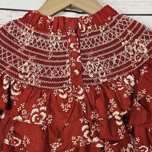 Sea NY | Alessia Red Floral Ruffle Top NWT - Picture 6 of 8